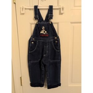 Vintage Disney Store 102 Dalmatians Overalls 24 Months Excellent